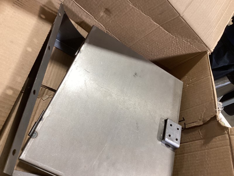 Condition photo showing As Is for quick coal™ fits wsm 18.5 charcoal access door for weber smokey mountain accessory by lavalock®