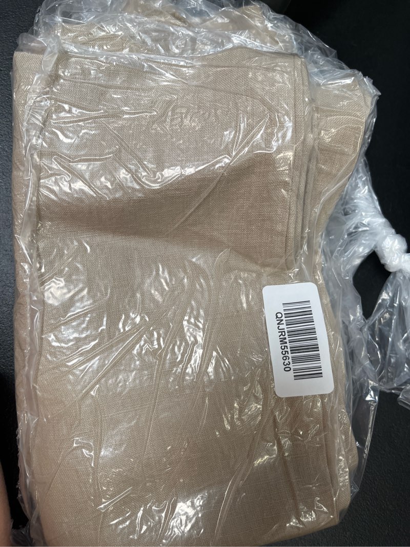 Condition photo showing Good Condition for european linen sham set, king, toffee