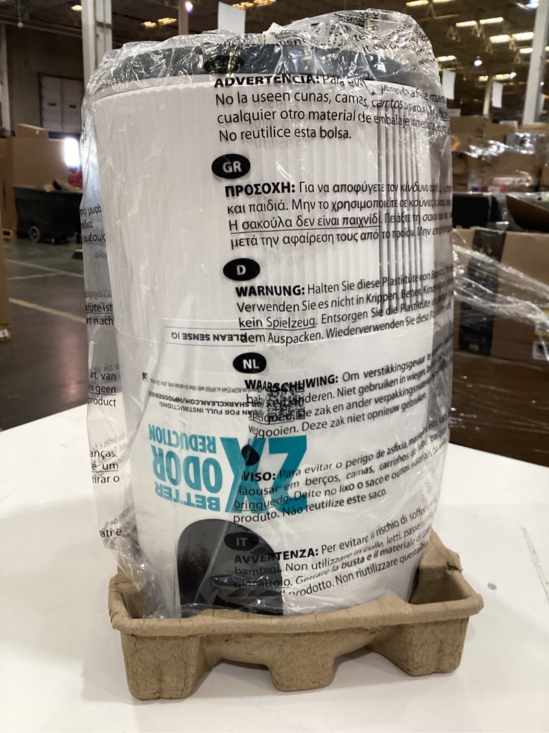 Condition photo showing Good Condition for shark hp132 clean sense air purifier with odor neutralizer technology, hepa filter, 500 sq. ft., small room, bedroom, office, captures 99.98% of particles, dust, smoke & allergens, portable, white 500 sq. ft. (w/ odor neutralizer tech)