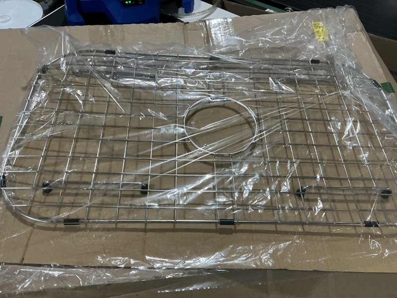 Condition photo showing Good Condition for 26" x 14" sink protector for kitchen sink - stainless steel kitchen sink rack for bottom for sink - sink mat - sink drying rack - kitchen sink protector - farm sink rack for bottom of sink