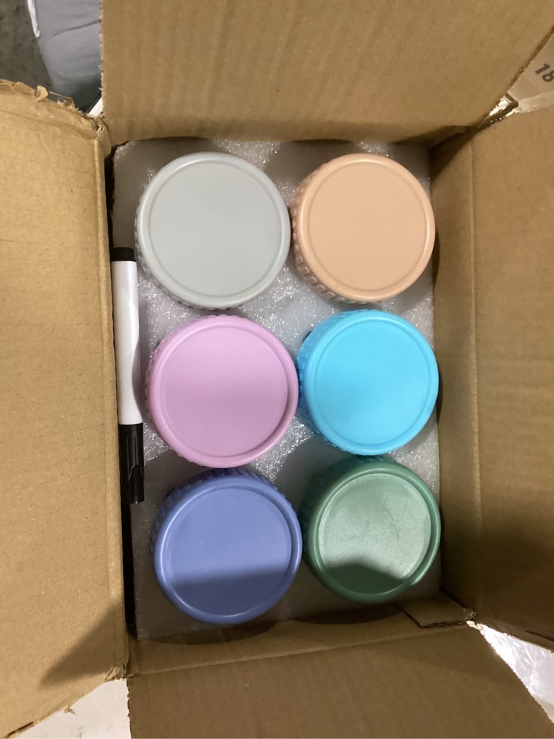 Condition photo showing New/Like New for drkio 6 pack glass baby food storage containers - 4 oz baby food jars with lids baby food maker microwave dishwasher freezer safe 100% leak proof bpa free reusable 4 oz - multicolor