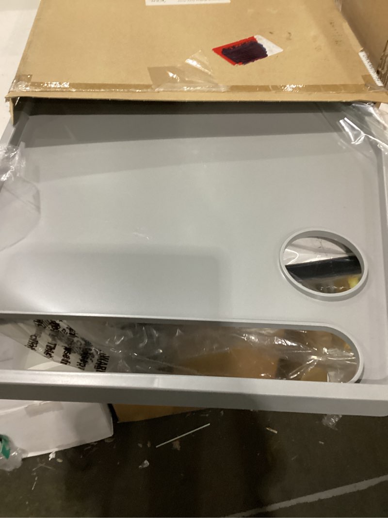 Condition photo showing Good Condition for bluestone walker tray- upright with holders-universal table fits most standard folding walkers-home mobility medical equipment accessories, 1 count (pack of 1) silver
