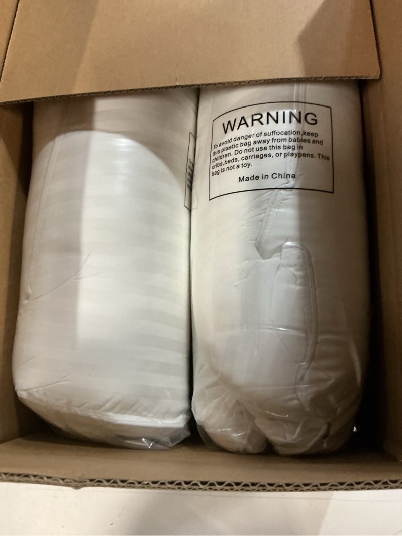 Condition photo showing New/Like New for Beckham Hotel Collection Bed Pillows Standard/Queen Size Set of 2 - Original Soft Down Alternative Pillow for Sleeping - Soft Support for Back, Stomach or Side Sleepers Queen / Standard White