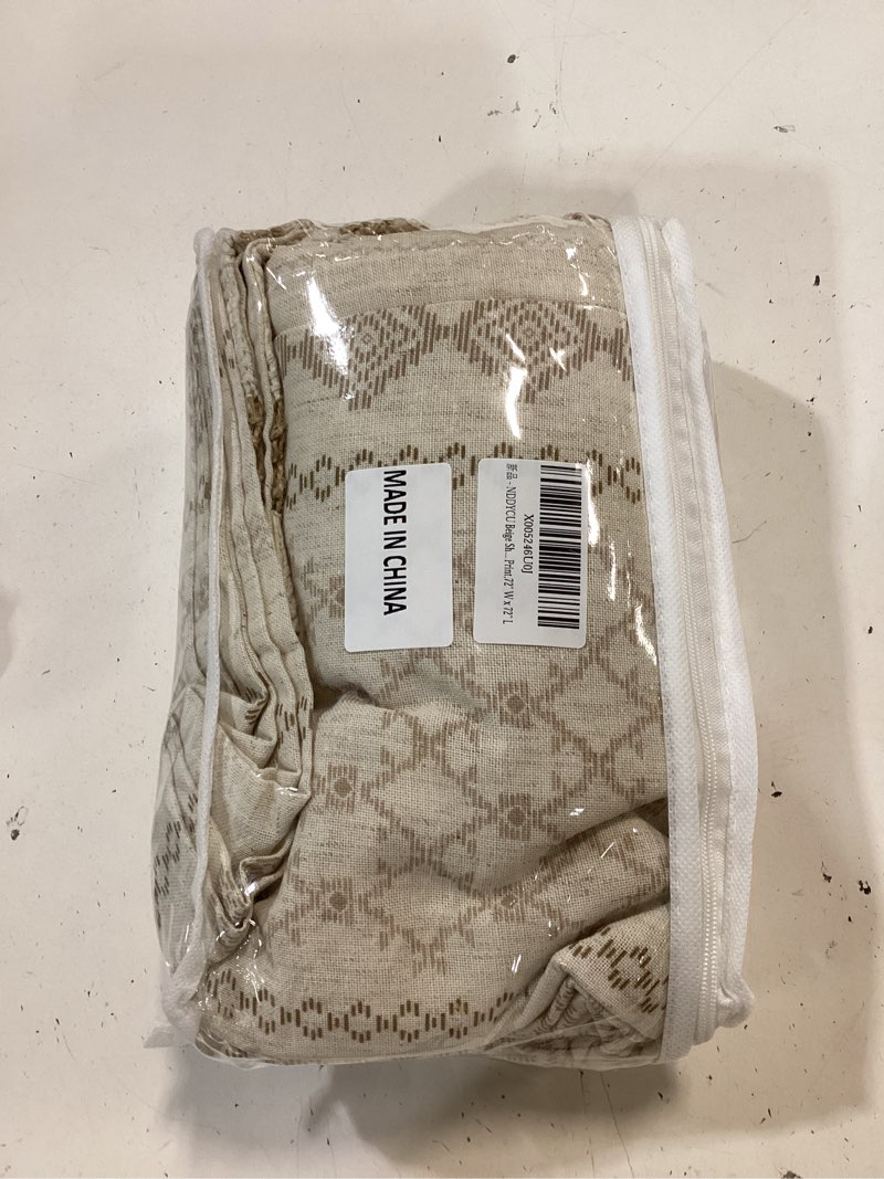 Condition photo showing Good Condition for beige shower curtain,boho linen shower curtain for bathroom with striped print,72" w x 72" l beige-linen 72" wx72“ l