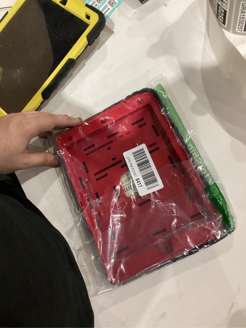 Condition photo showing Good Condition for 9.7" Case for iPad 6th/5th Generation 2018/2017, for iPad Air 2 / Air 1st / Pro 9.7, Heavy Duty Shockproof Protective 9.7 Inch Cover with Built-in Stand for i Pad 6 5 Gen (Black+Red) for ipad 9.7" Black+Red+Black