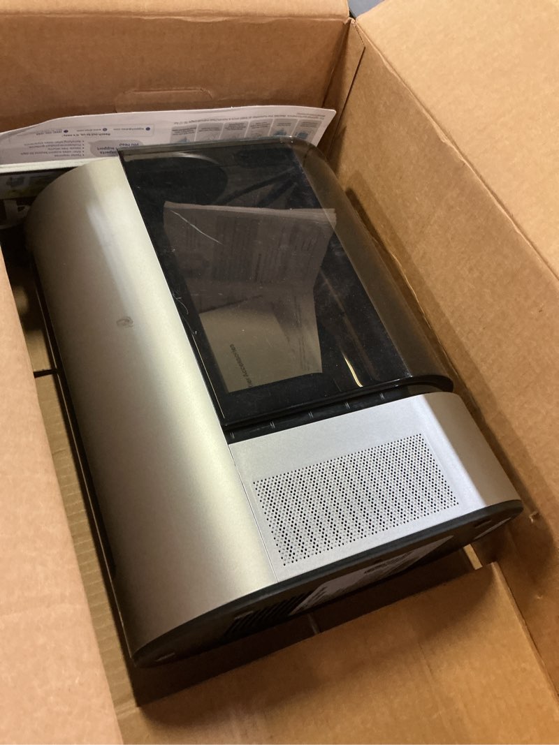 Condition photo showing As Is for dreo 6l humidifiers for bedroom, smart warm & cool mist for large room, 60hr quiet runtime for baby, plant, humidity sensor, indicator light, 12h timer, google/alexa, hm713s silver