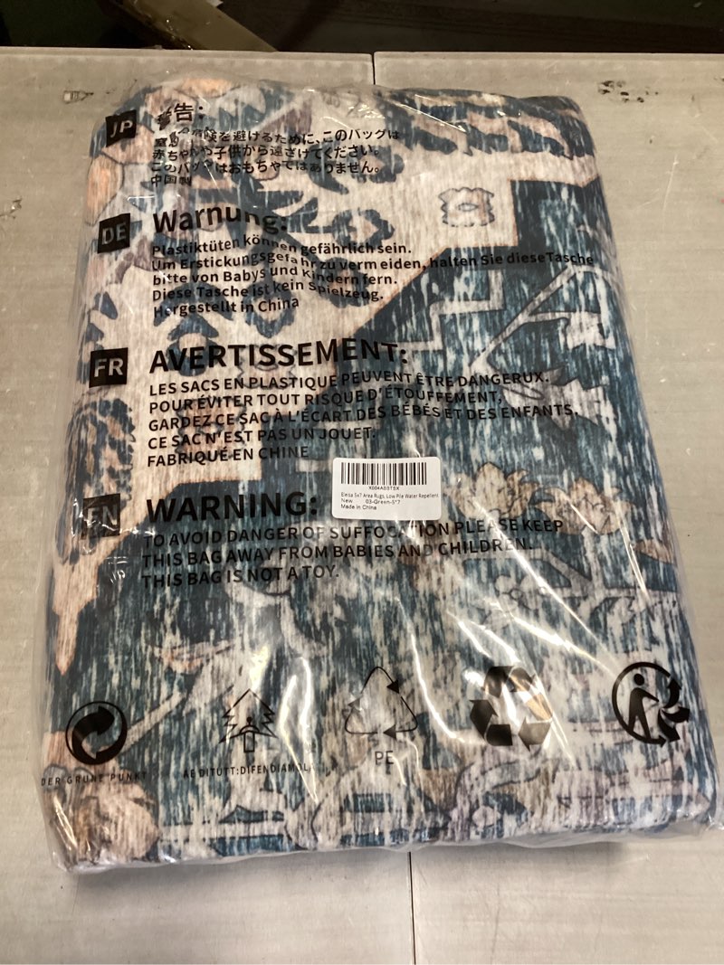  Eleisa 5x7 Area Rugs, Low Pile Water Repellent Made in China