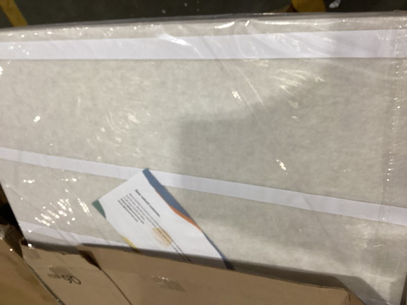 Condition photo showing Good Condition for large bulletin board - 48 x 36 inches, decorative felt pin board for wall - 4' x 3' foldable photo display board with self-adhesive tape, includes 20 push pins - oatmeal oatmeal 48×36 inches