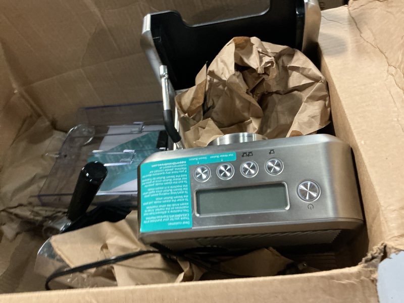 Condition photo showing As Is for CASABREWS Ultra Espresso Machine with LCD Display, Espresso Maker with Powerful Milk Frother, Customizable Brewing Temperature, Provides Barista-Level Lattes and Cappuccinos, Gift for Men & Women