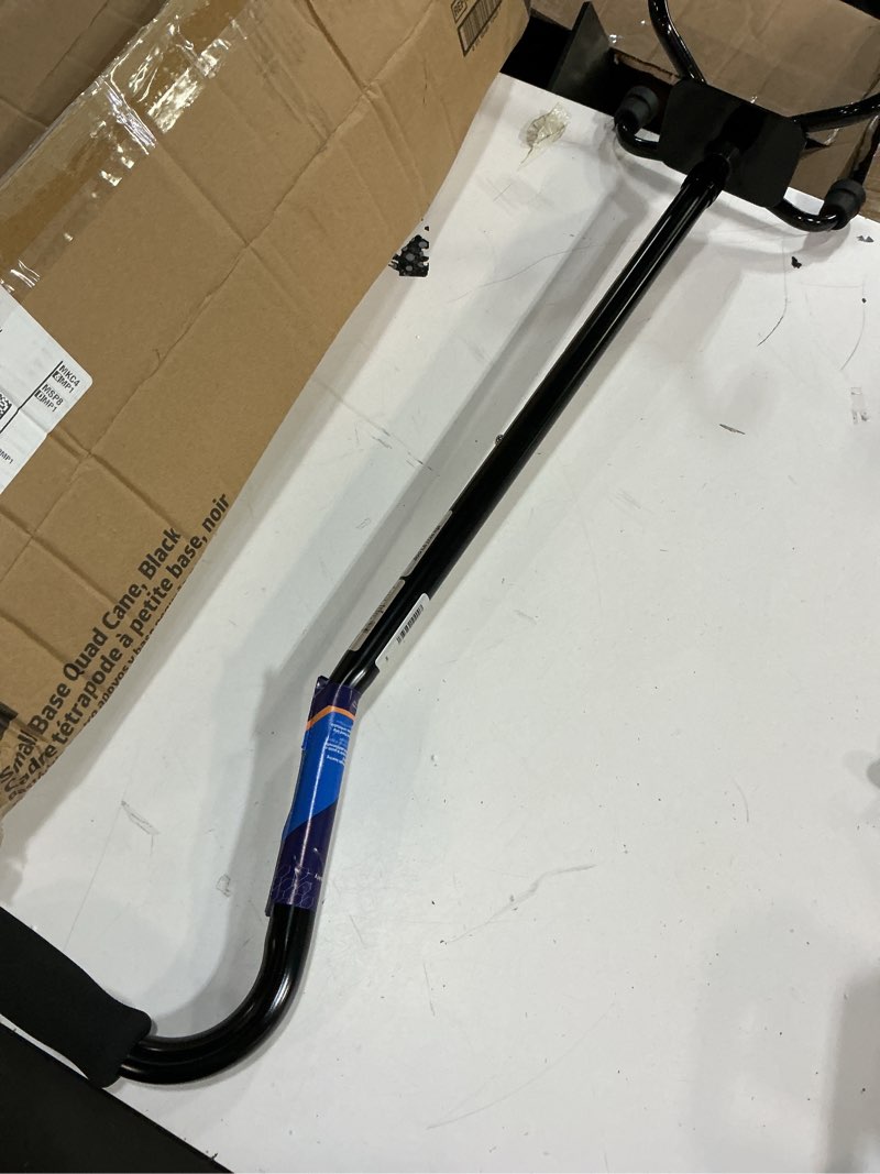 Condition photo showing Good Condition for Medline Aluminum Quad Cane with Small Base for Balance, Knee Injuries, Leg Surgery Recovery & Mobility, Portable, Lightweight Walking Aid for Seniors & Adults