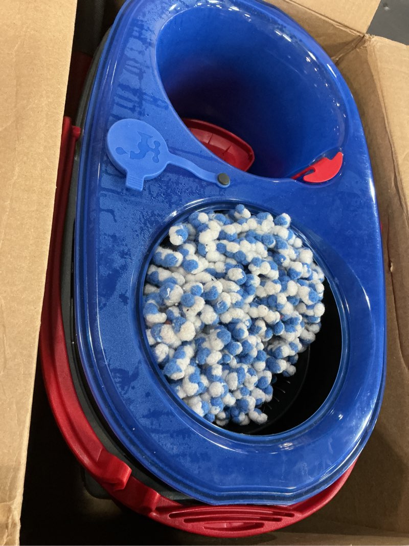 Condition photo showing As Is for O-Cedar RinseClean Spin Mop & Bucket System + 2 Extra Mop Heads| Clean with Water | Removes 99% of Bacteria Plastic Rinseclean Spin Mop & Bucket + 2 Extra Refills Cleaning System