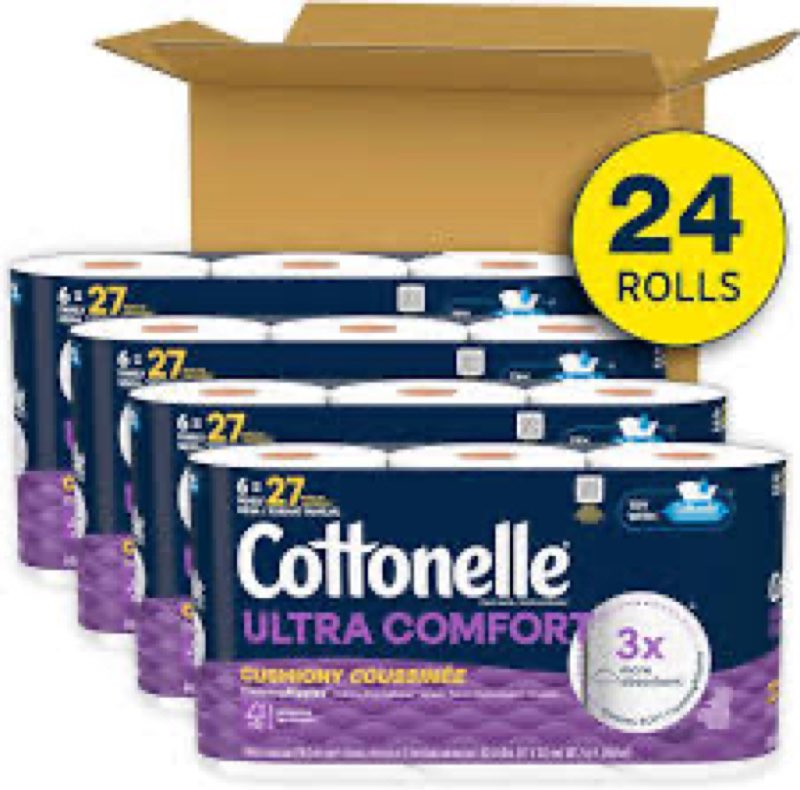 24 rolls family mega roll cottonelle ultra comfort