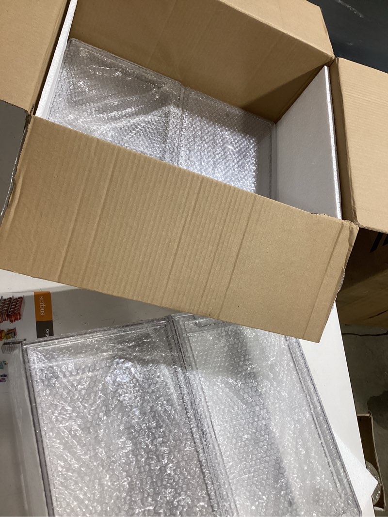 Condition photo showing New/Like New for sorbus clear stackable storage drawers with handles (large, 4 pack) 4 pack large