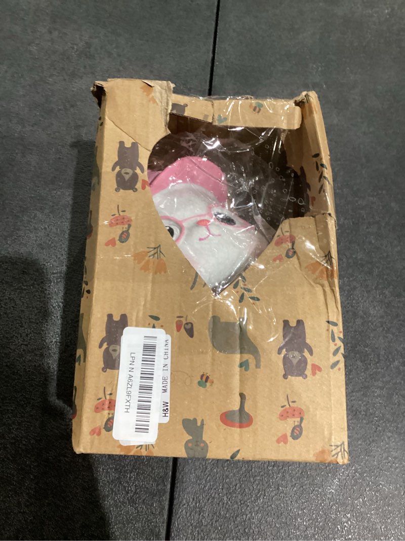 Condition photo showing New/Like New for H&W Bunny with Glasses Coin Money Bank, Shatterproof Explorer Rabbit Piggy Bank, Creative Money Bank, Can Store 800 Coins, Best Bitrthday Gift (Pink) Glasses Pink