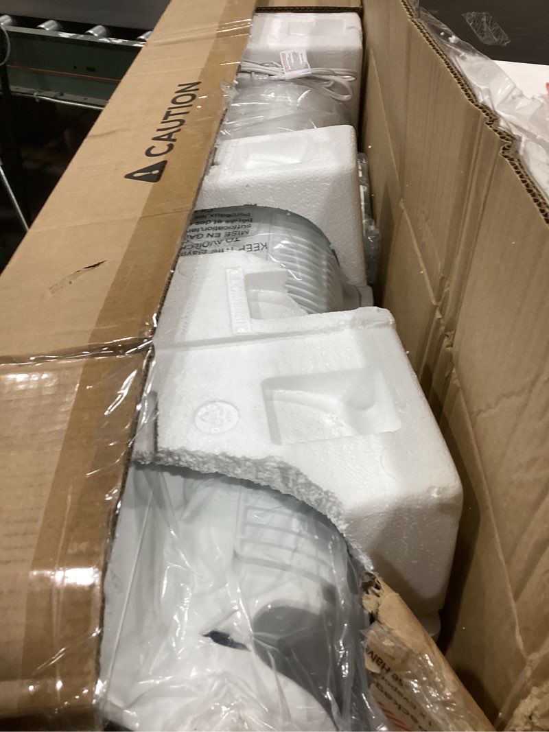 Condition photo showing As Is for dreo evaporative air cooler, 40” standing fans that blow cold air, 80° oscillating bladeless cooling fan for bedroom, swamp cooler, removable water tank, ice pack, remote, 3 mode 4-speed, white