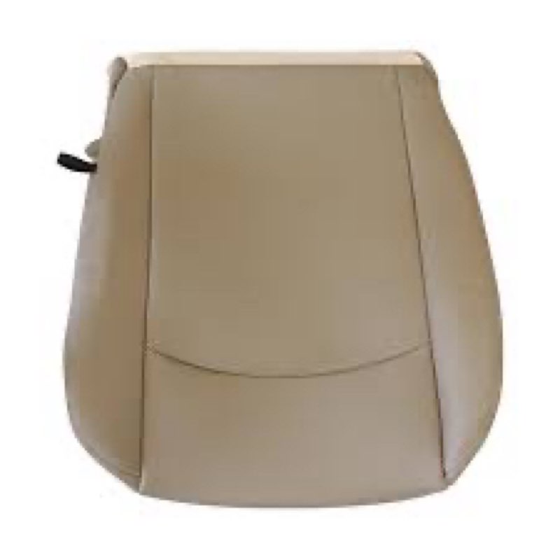 Priprilod Graphite Beige Perforated Leather Driver Side Bottom Replacement seat Cover Compatible with Infiniti G37 2008 2009 2010 2011 2012 2013