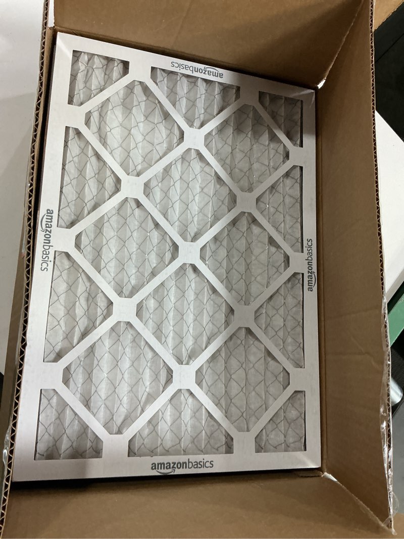 Condition photo showing Good Condition for Amazon Basics MERV 5 AC Furnace Air Filter, 14x20x1 inches, 6-Pack (Actual size: 13.75" x 19.75" x 0.75") 14x20x1 Merv 5