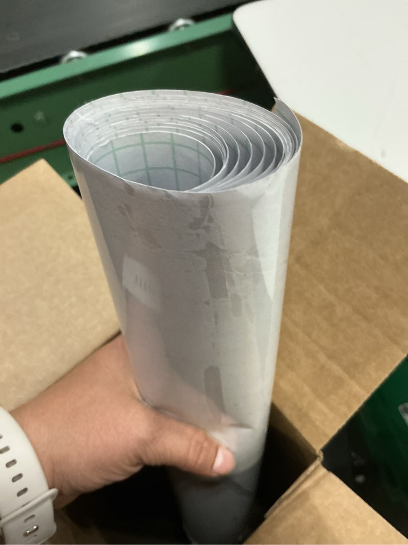 Condition photo showing As Is for cosnight clear contact paper peel and stick for wall protector 23.6in x 10ft/roll, clear wall and kitchen cabinets protector from furniture 23.6"w x 118"l clear