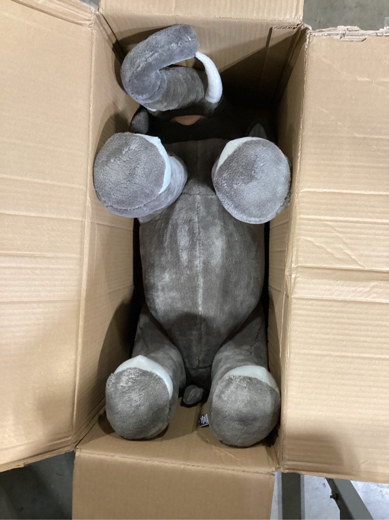 Condition photo showing Good Condition for melissa & doug giant elephant - lifelike stuffed animal (over 3 feet long)