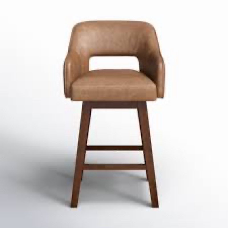 Lainey Leather Bar Stool