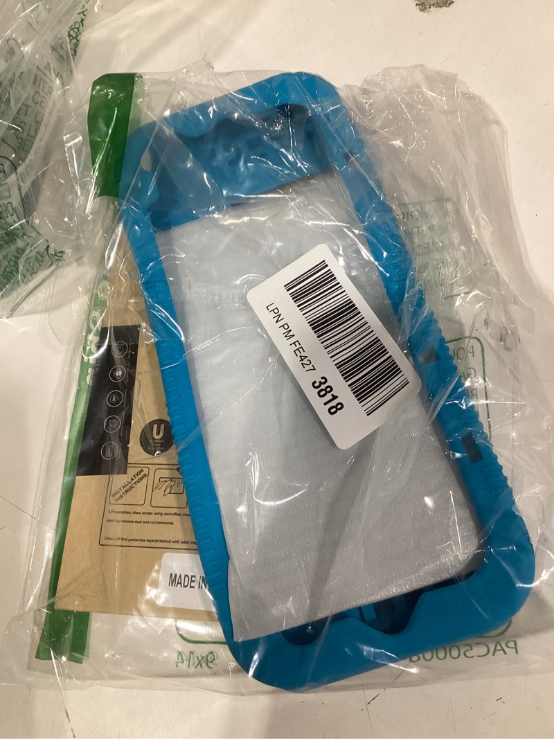 Condition photo showing Good Condition for Teyomi Protective Silicone Case for Nintendo Switch, Grip Cover with Tempered Glass Screen Protector, 2 Storage Slots for Game Cards, Shock-Absorption & Anti-Scratch (Blue)