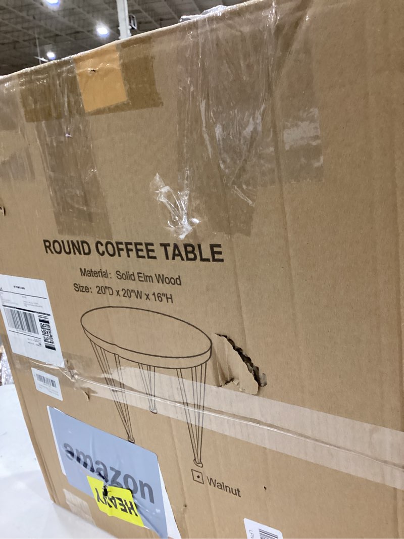 Condition photo showing As Is for Round coffee table