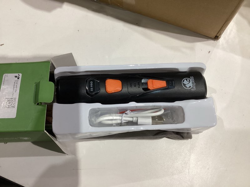 Condition photo showing Good Condition for dog nail grinder with 2 led lights powerful 2 speeds super quiet dog nail trimmers with 3 grinding wheels rechargeable pet dog nail clippers for large medium puppy dogs dog nail file cat nail clipper black