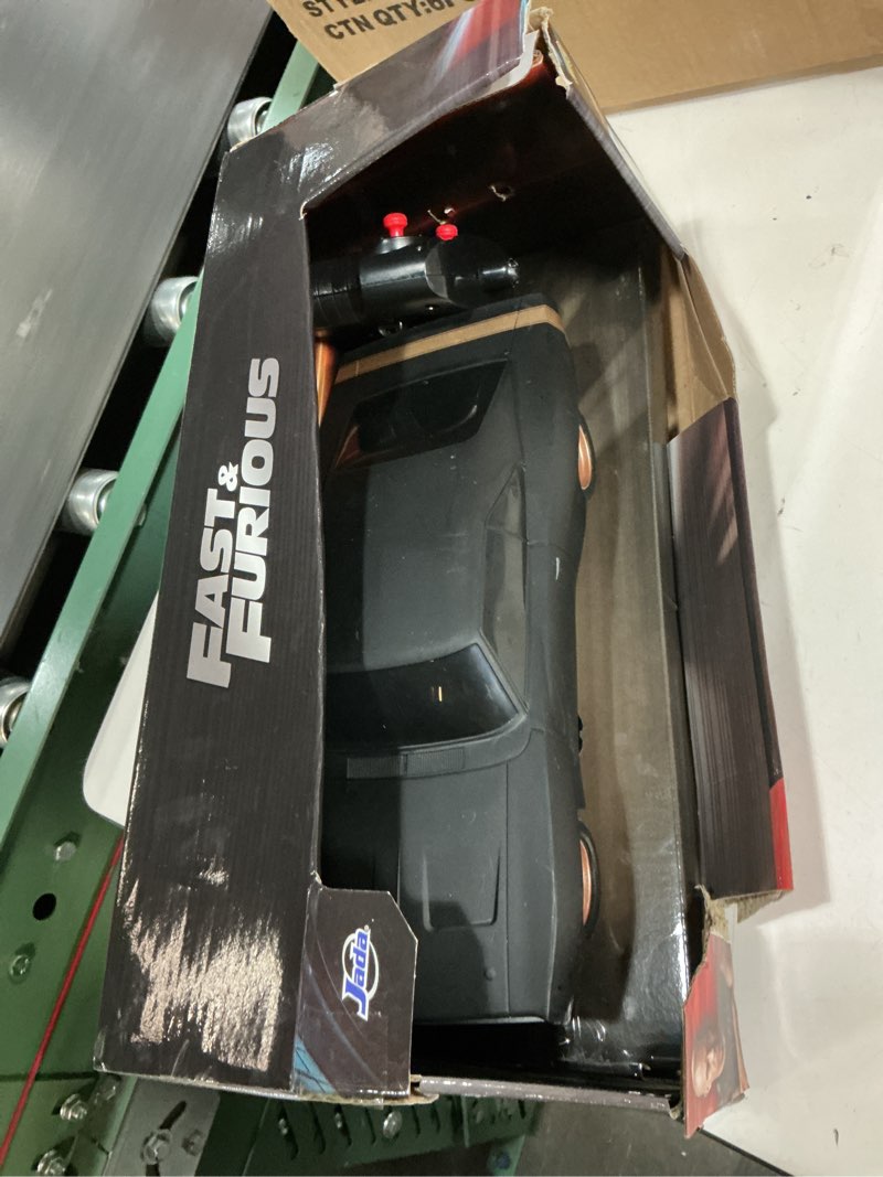 Condition photo showing As Is for fast & furious 1:16 scale rc - dom's 1968 dodge charger widebody