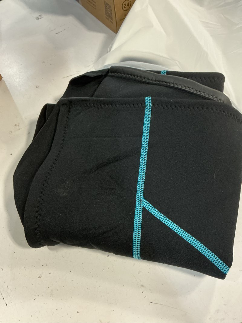 Condition photo showing As Is for (size m)goldfin wetsuit top women, 2mm wetsuits jacket long sleeve neoprene tops for water aerobics diving surfing swimming blue/line medium