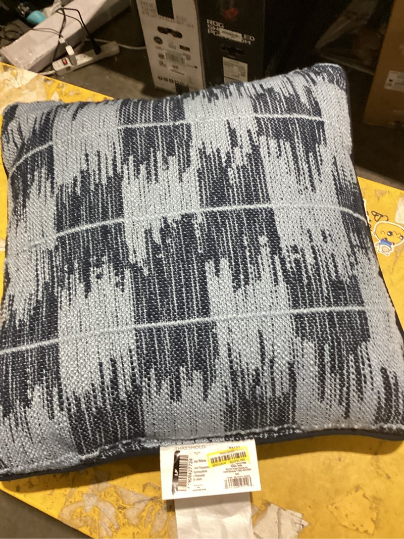 Condition photo showing Good Condition for 18"x18" ikat woven pillow light blue/navy - threshold™