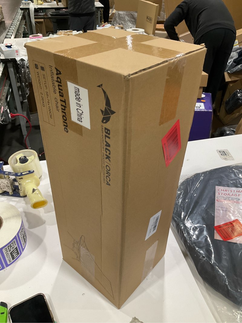 Condition photo showing New/Like New for High Back Camping Chairs Inflatable Portable Camping Chair Lightweight Compact Folding Chairs with Carry Bag for Outdoor Backpacking Hiking Beach Lawn Fishing (Black)