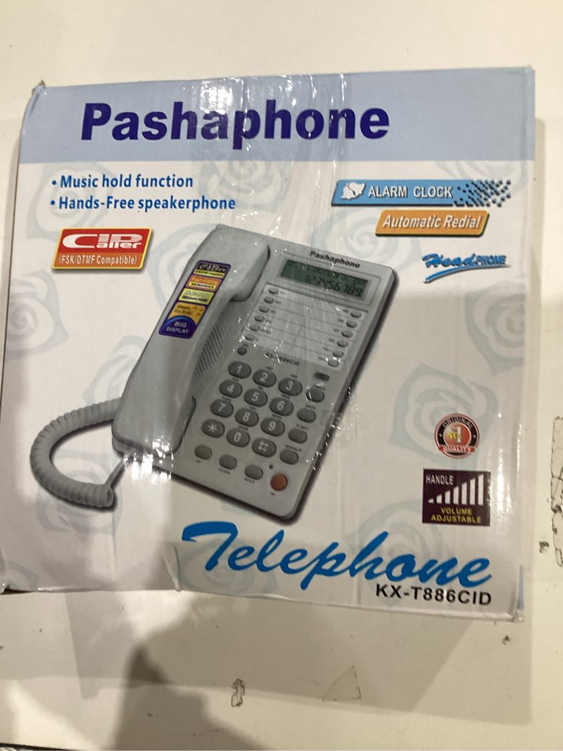 Condition photo showing New/Like New for Corded Telephone Wired Home Hotel Corded Desktop Phone Office Landline Telephone DTMF/Support (Black)