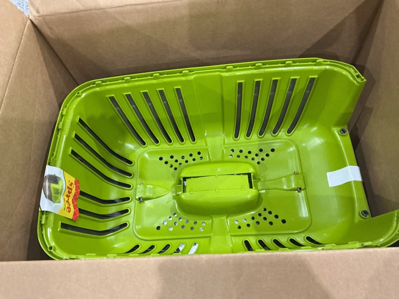 Condition photo showing Good Condition for midwest homes for pets spree travel carrier - hard-sided dog & cat carrier, small pet travel crate with handle, ventilated design, easy assembly, 24-inch, blue green 22 inch