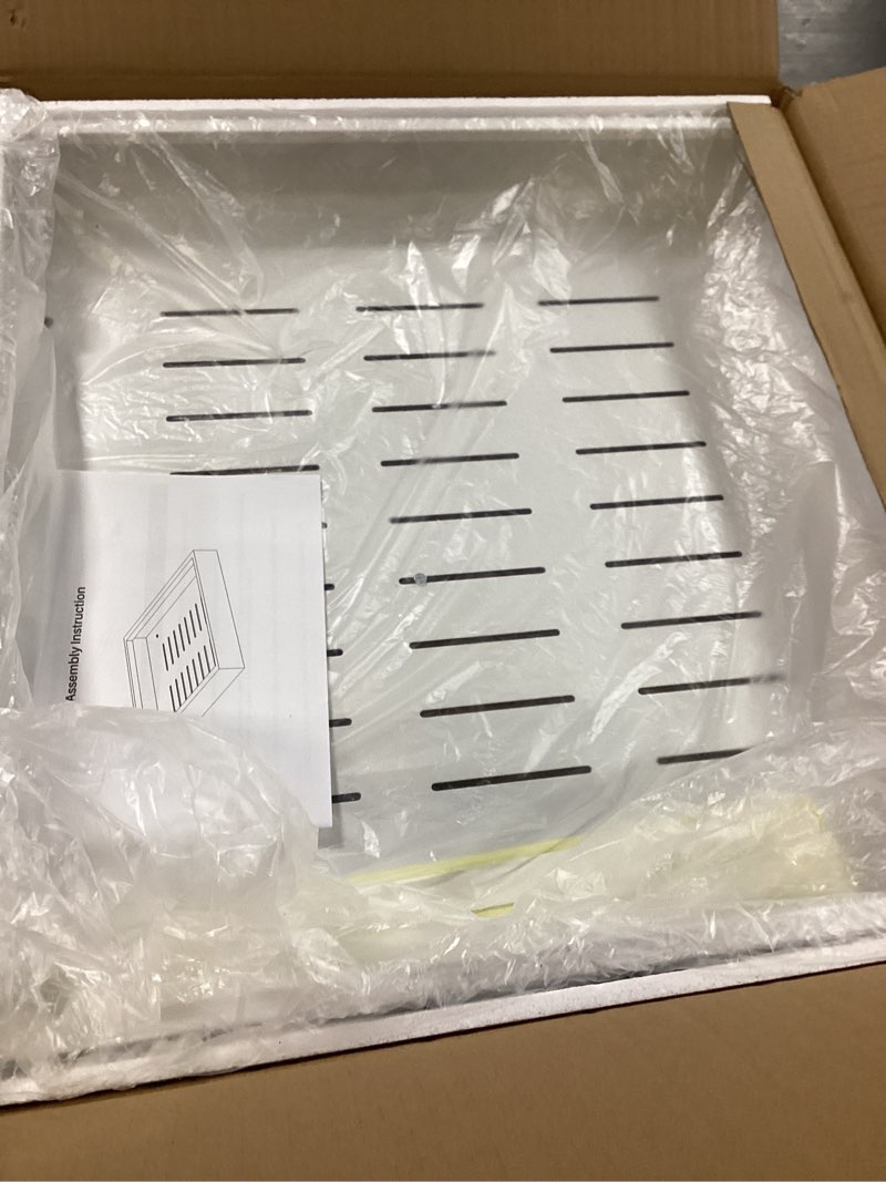 Condition photo showing New/Like New for Pull out Cabinet Organizer,21"Deep, 20"Wide Heavy Duty Full-Extension Slide out Drawers Fixed with Nano Adhesive,Roll Out Shelves Sliding Cabinet for Kitchen,Bathroom,Pantry,under sink Storage(White) White 20"Wide-21"Deep (1Pack?