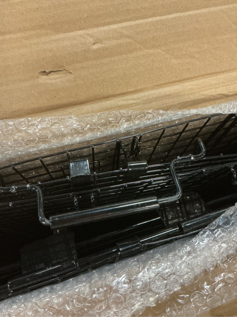 Condition photo showing New/Like New for humane way folding 50 inch live humane animal trap - safe traps for all animals - dogs, raccoons, cats, groundhogs, opossums, coyote, bobcat - 50"x20"x26" 50 inch folding
