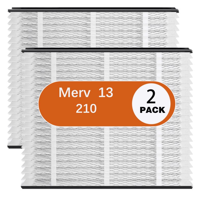 2-Pack 210 Replacement Filter Compatible with AprilAire Whole House Air Purifiers, Models 1210, 1620