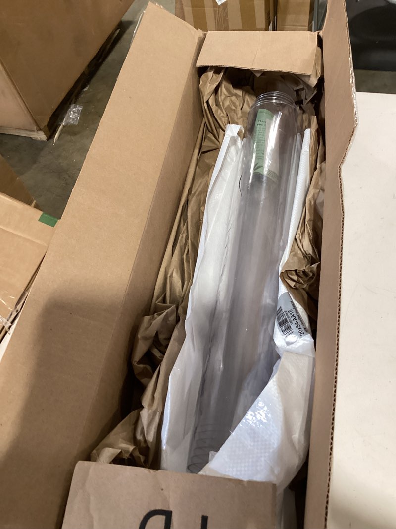 Condition photo showing As Is for necaux custom 20 x 54 inch clear table cover protector, 1.5mm thick plastic heavy duty table pad desk mat desk protector for office computer writing desk, sofa table, media stand, coffee table 20" x 54" clear 1.5mm