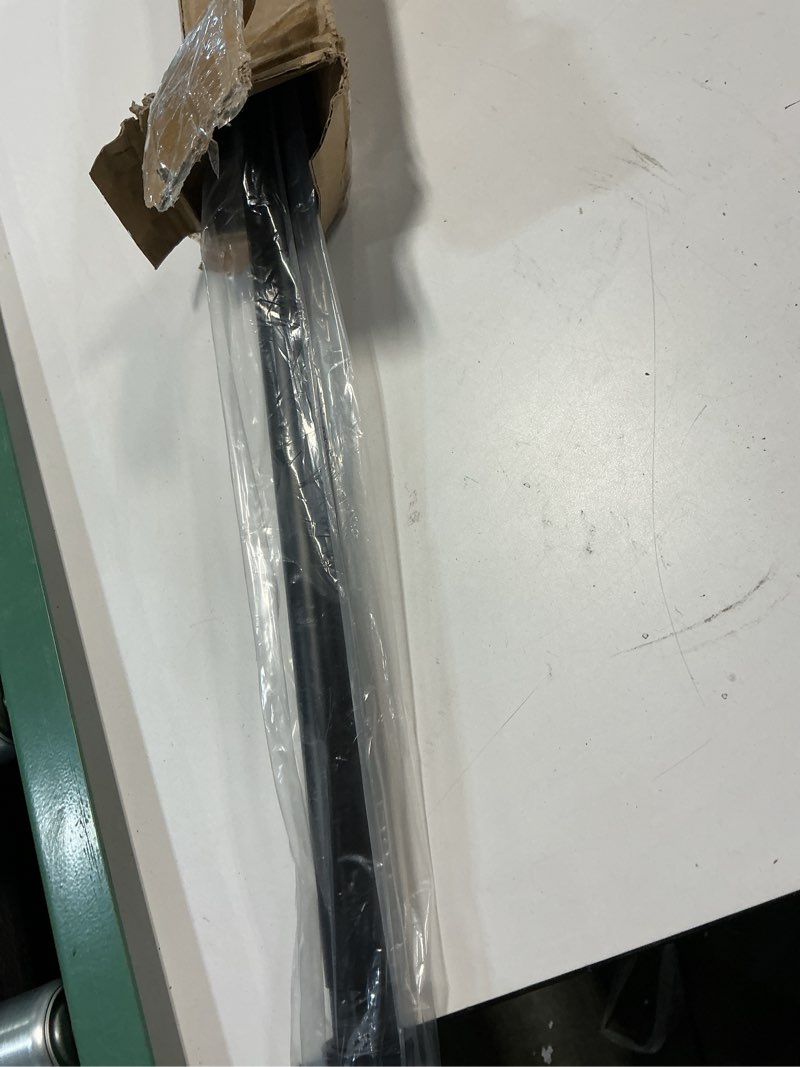 Condition photo showing New/Like New for briofox industrial shower curtain rod - rustproof non-slip 43-72 inch stainless steel tension curtain rod for window or bathroom, matte black 43-72 inch matte black