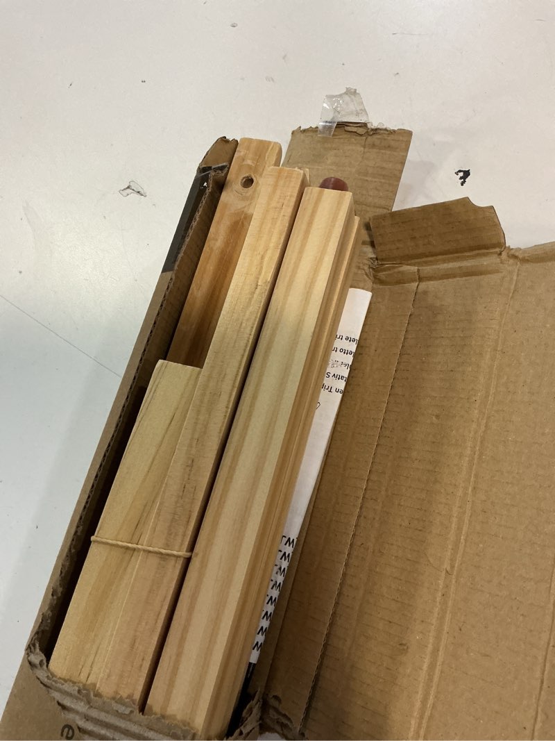 Condition photo showing Good Condition for viswin 63" easel stand for wedding signs, adjustable wooden display easel with holder, tripod floor easel for welcome board, poster, picture, photos, paintings - natural natural 1 pcs