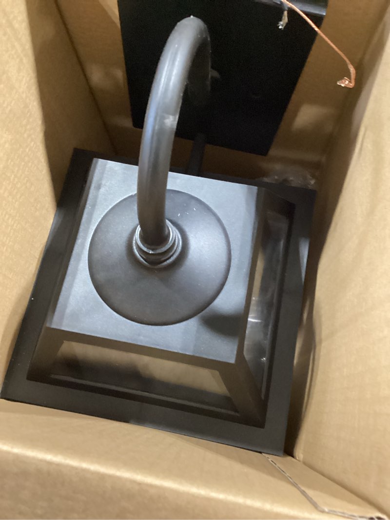 Condition photo showing Good Condition for allen + roth belasco 1-light 15-in h black led, outdoor wall light
