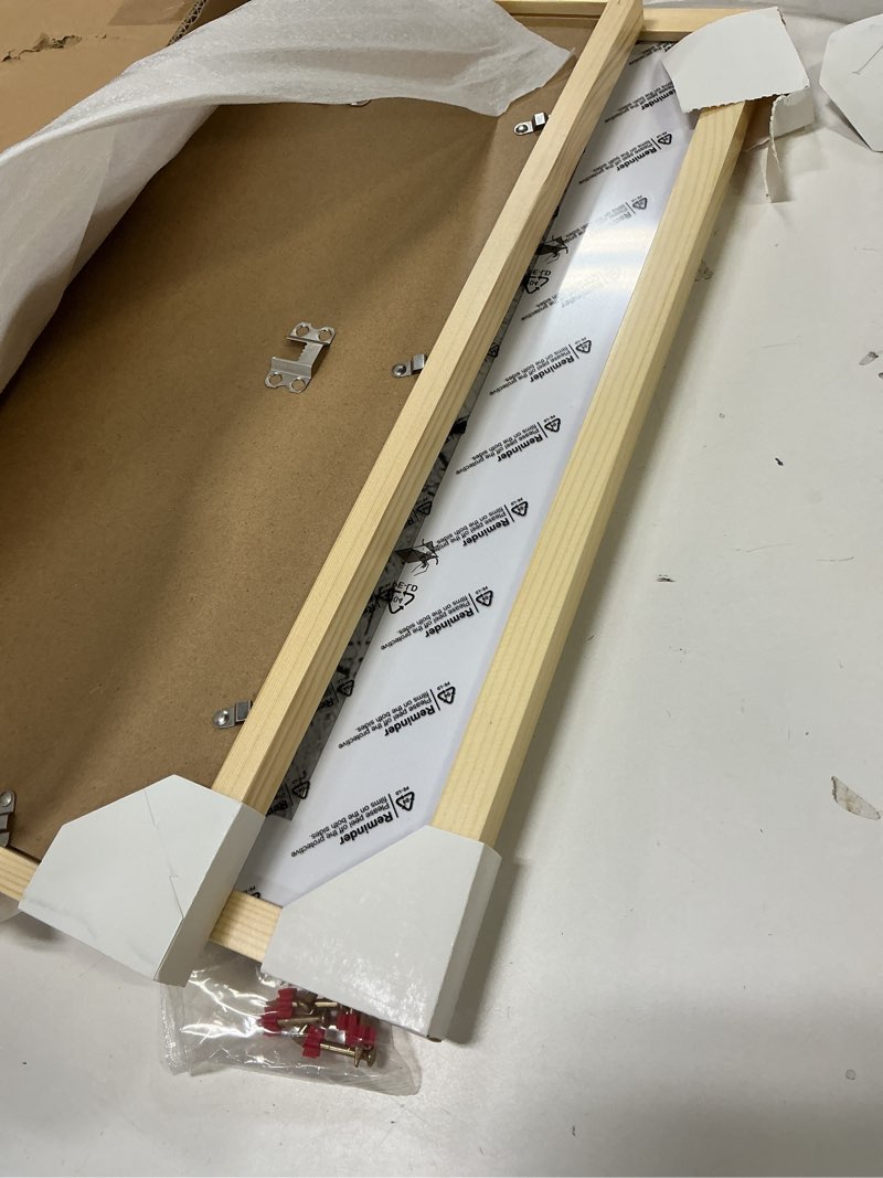 Condition photo showing Good Condition for Egofine 18x24 Poster Frame Set of 2 Solid Wood Frame with Plexiglass Matted for 16x20 for Wall Mounting Hanging Picture Frame Vertically or Horizontally, Natural Wood Natural Wood 18x24