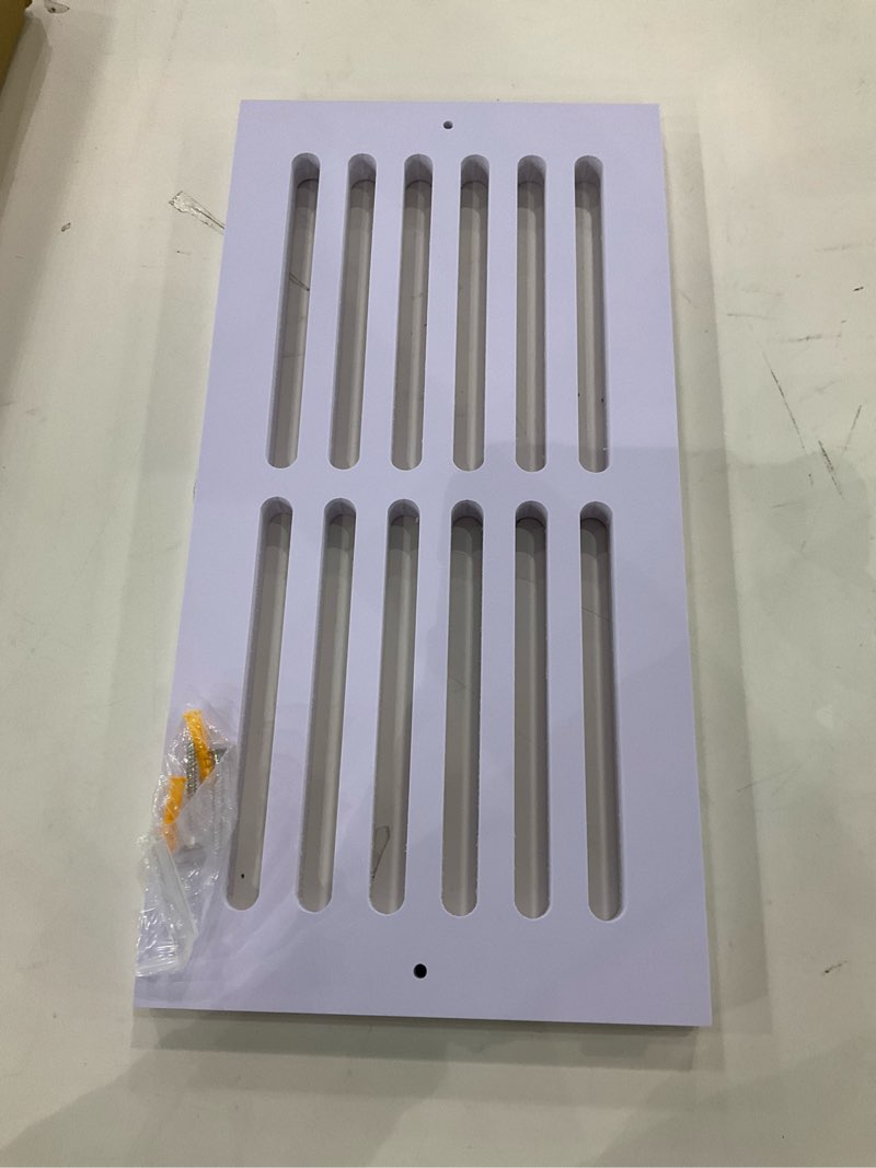 Condition photo showing New/Like New for Leinuosen 1 Pcs 16 x 8 Inch Return Air Vent Cover Cold Air HVAC Wall Grille PVC for Sidewall and Ceiling Home Bathroom Kitchen Improvement 1 16 x 8 Inch