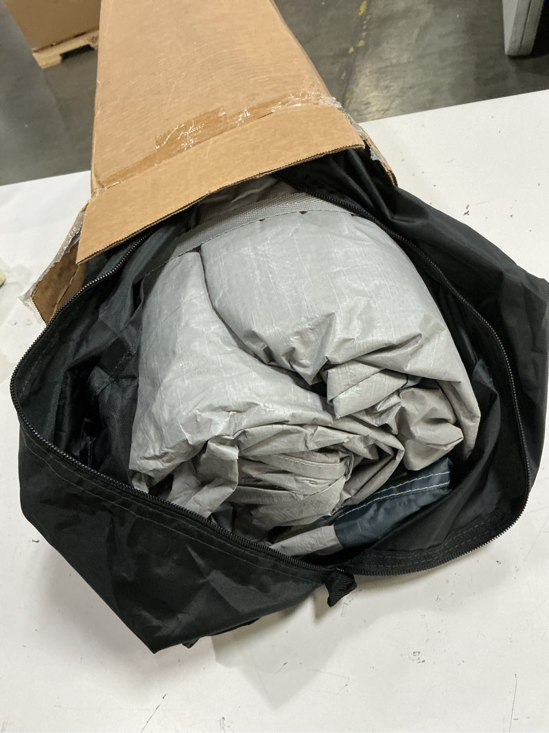 Condition photo showing New/Like New for campros cp tent 8 person camping tents, weather resistant family tent, 5 large mesh windows, double layer, divided curtain for separated room, portable with carry bag gray
