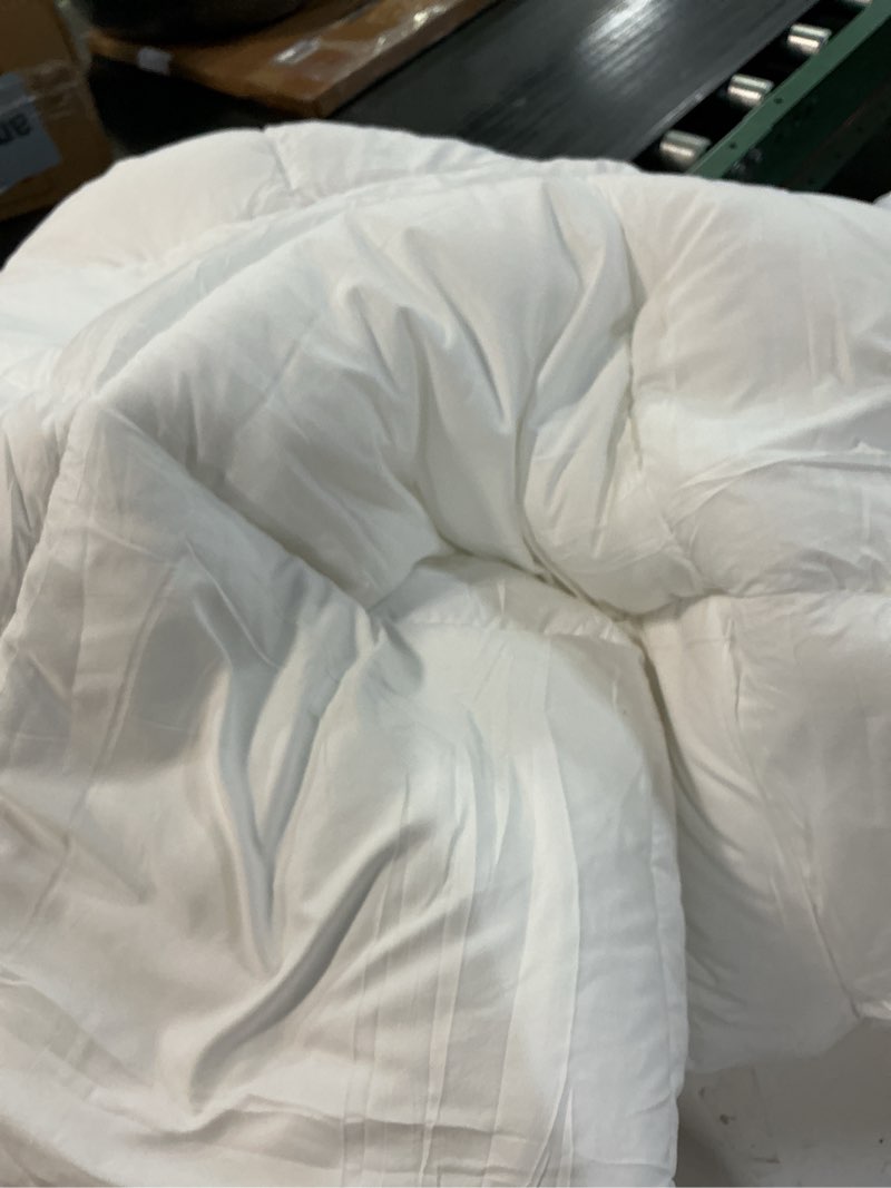 Condition photo showing As Is for Mattress Topper Queen for Back Pain, Extra Thick Mattress Pad Cover, Plush Pillow Top, Deep Elastic Pocket, White Queen White