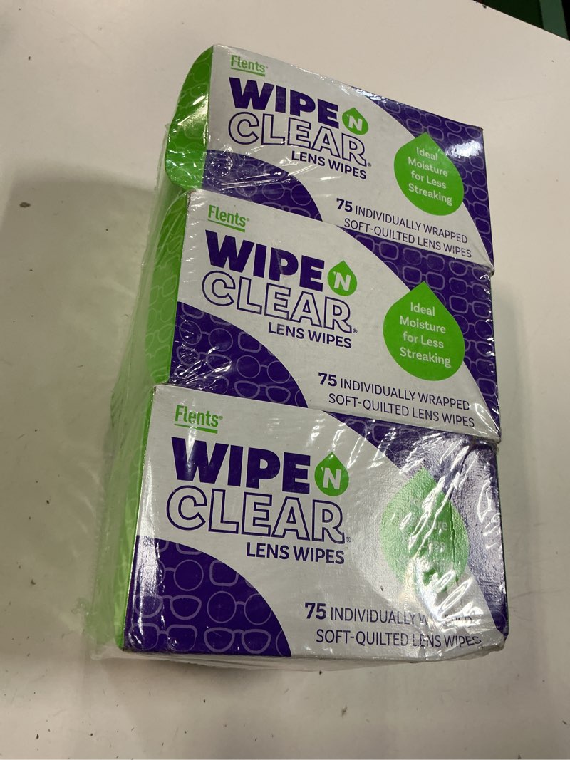 Condition photo showing New/Like New for flents wipe n clear lens wipes (225 count)