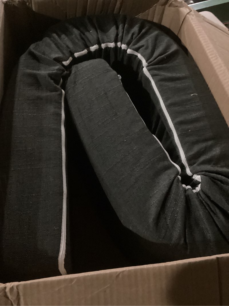 Condition photo showing New/Like New for meiz pregnancy pillows for sleeping, full body pregnancy pillow with 300tc comfy pillowcase & microfiber inner cover- for back support - 65 inch (grey)