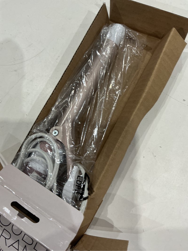 Condition photo showing Good Condition for conair double ceramic ¾-inch curling iron, ¾-inch barrel creates tight curls, hair curler for use on short, medium, & long hair, white/rose gold white/rose gold .75 inch
