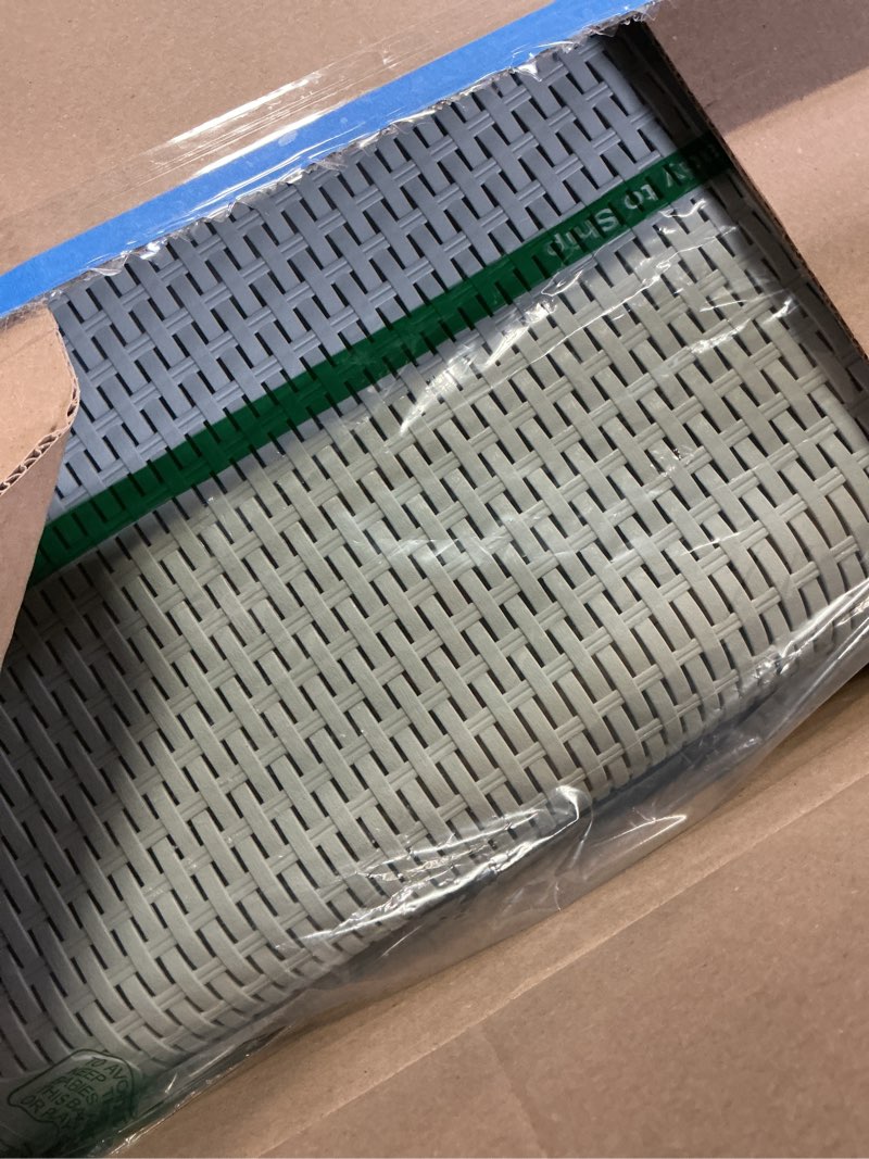 Condition photo showing New/Like New for Green Mind Reader Slim Laundry Hamper with Lid, 40L Clothes Basket, Premium Wicker Design, Plastic