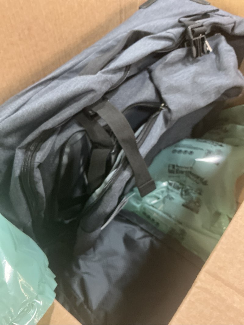 Condition photo showing Good Condition for Hynes Eagle 2 in 1 Travel Backpack 22 inches Carry on Luggage 63L Rolling Backpack for Men Women with Packing Cubes 3PCS Set Gray Blue