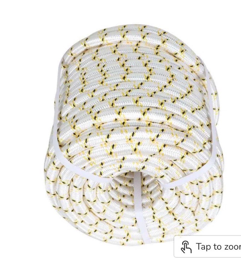 findmall 3/4 Inch 150 Feet 24 Strands Braided Line Tree Felling String High Strength Polyester Rope 